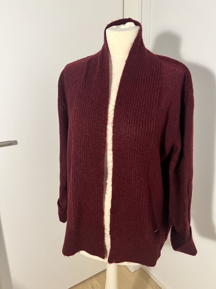 More & More Giacche: More & More Strickjacke, Grösse 42, Weinrot! – Usato da Zürich venduto da Marianne72 1