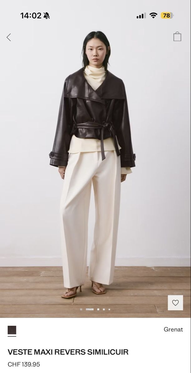 Mango Giacche: Veste similicuir brune – Nuovo (secondo la descrizione) da Grand-Lancy venduto da laura_oeg 1