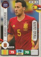 ROAD TO RUSSIA 2018 Adrenalyn XL Card Team Mate BUSQUETS
