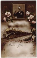 L 197 Locomotive en fête - Festliche Lokomotive 1916