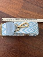 Schulterriemen, Bändel weiss hellblau für Handtasche neu