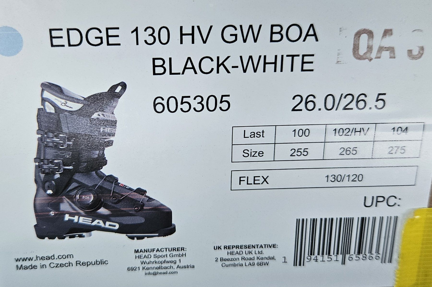 Head Scarpe da uomo: Skischuh Head Boa – Nuovo (secondo la descrizione) da Baar venduto da acien