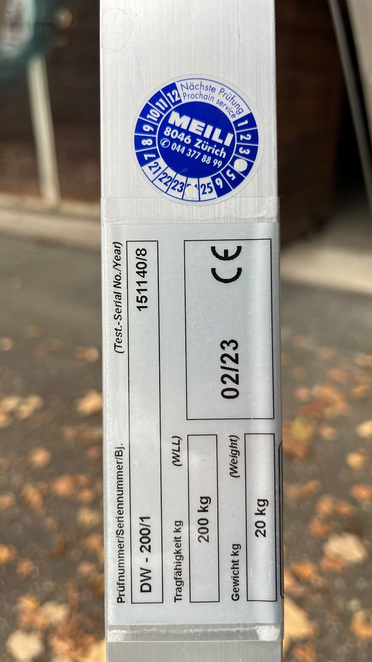 Meili Paranco multiuso: Aluminium-Dreibein DAT-S-200 mit Seilwinde – Nuovo (secondo la descrizione) da Zürich venduto da Macca-Akka 4