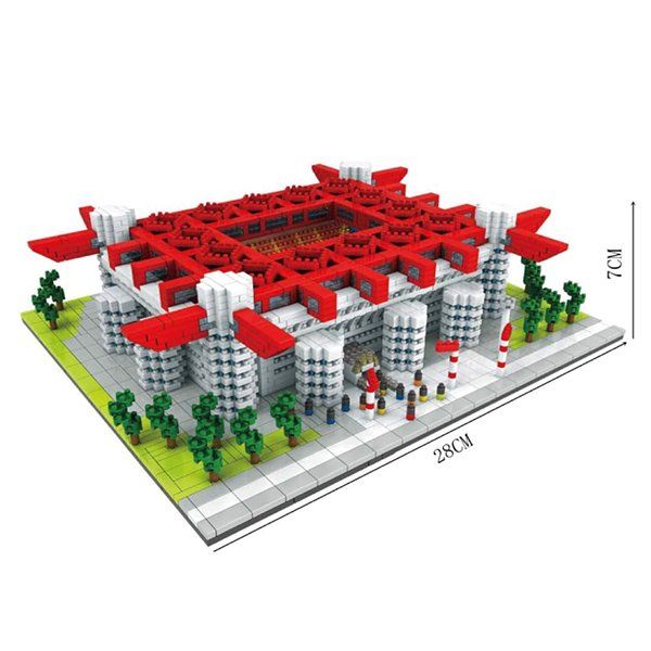 Kit di costruzioni: Fußballstadion: San Siro, Mailand / Mini-Bausteine – Nuovo e nell'imballaggio originale da Meisterschwanden venduto da Bigi1 1