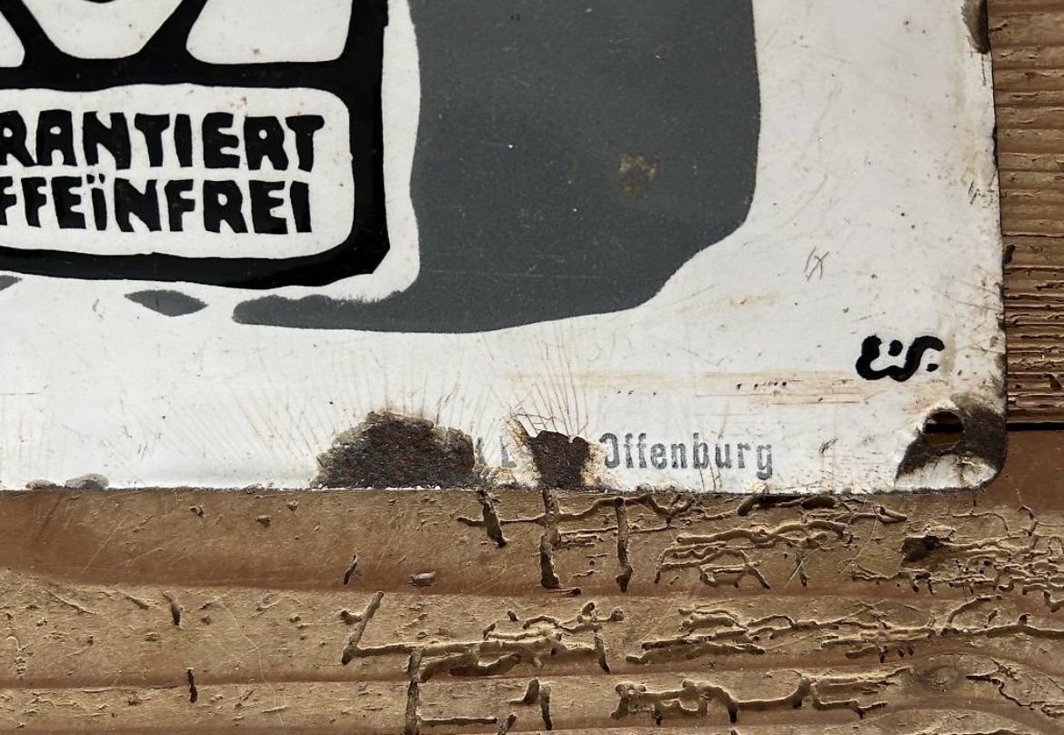 Insegne: Emailschild Kaffee Hag – Usato da Niederwil SO venduto da Hummeln_im_Hintern 1