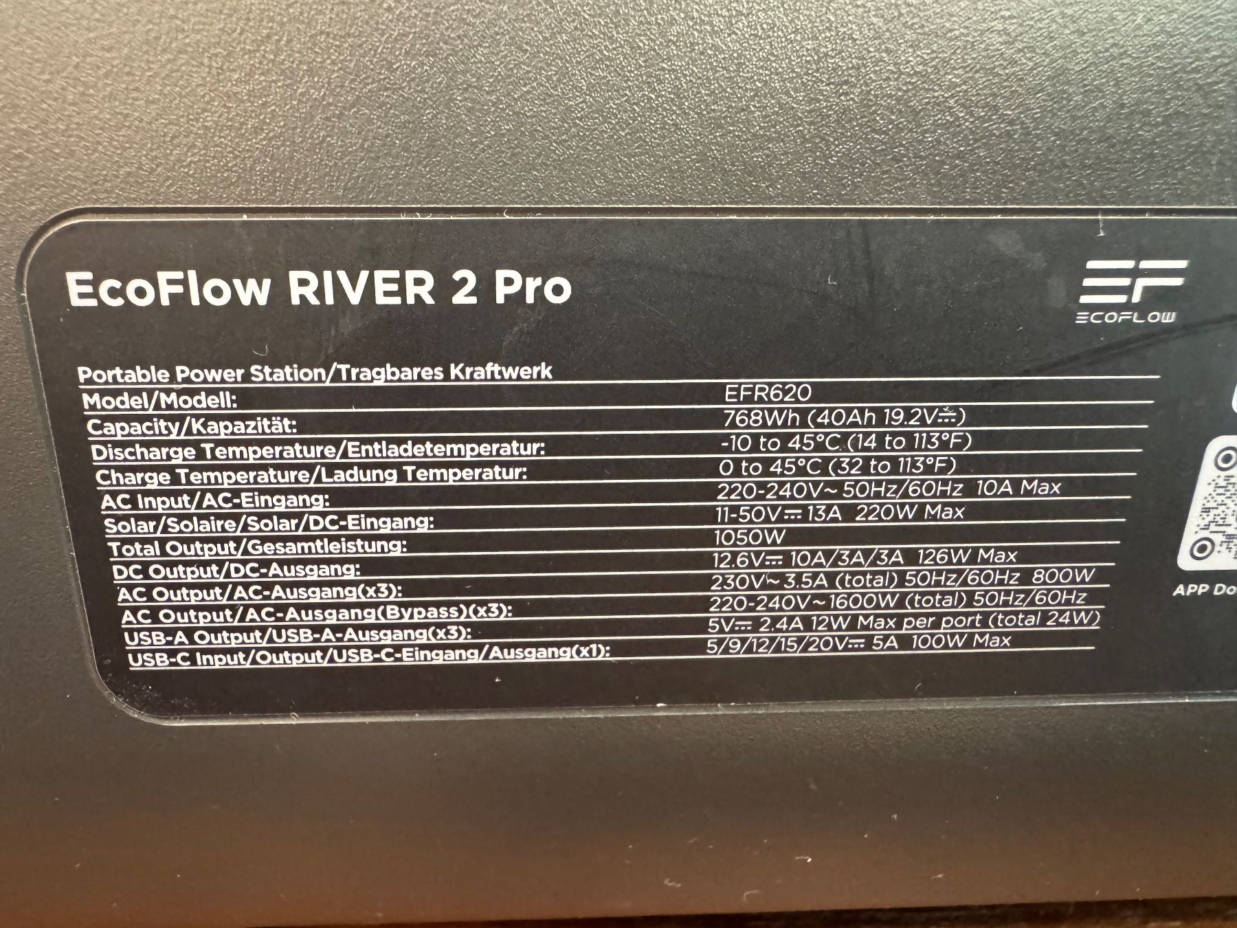 Ecoflow Accus: EcoFlow RIVER 2 Pro Powerstation 768Wh – D'occasion à Kriens par NM93 2