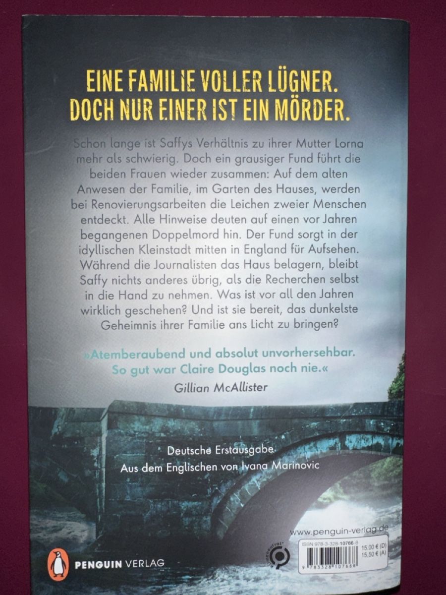 Libri: Claire Douglas "Liebste Tochter" Thriller – Usato da Bern venduto da schnupka 1