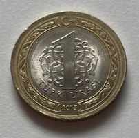 Türkische 1 Lira Münze 2015 - MS-64: Seltenes Sammlerstück!