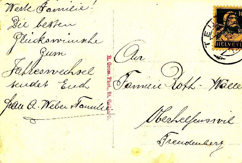 Cartoline postali: Teufen - Schäflisegg im Winter + 1925 – Usato da Emmenbrücke venduto da teestube 1