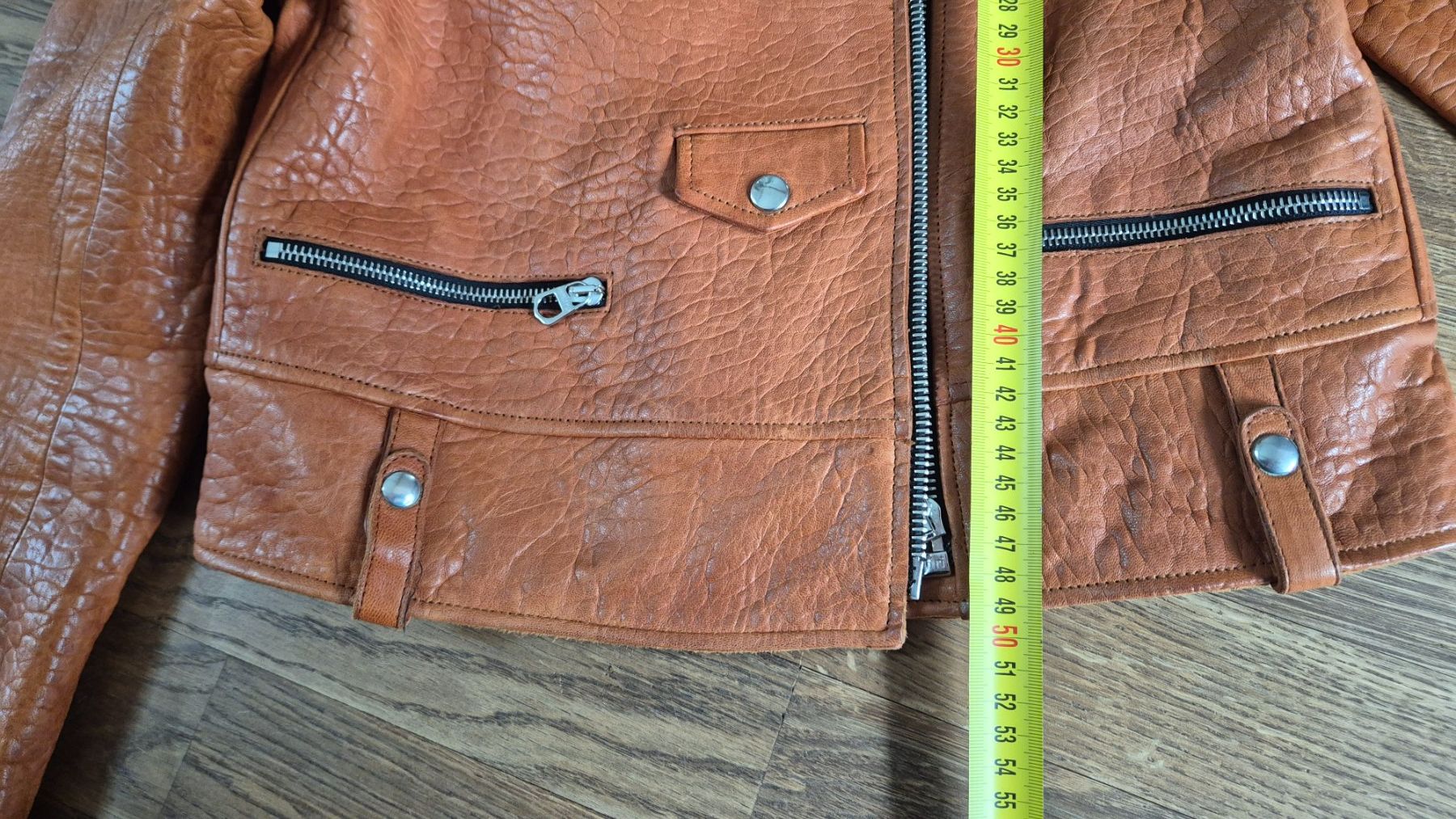 Sandro Giacche: Brown Sandro leather jacket size 1 – Usato da Zürich venduto da monadiederich 6