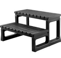 Whirlpool Treppe 2 Stufen | Rutschfest | Anthrazit/Grau |