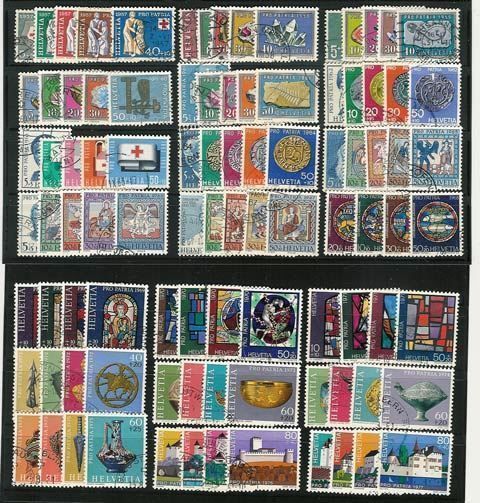 Alle Briefmarken: PP 1938-1977 fast kompl. Gest. l (P266) – Gebraucht aus Seuzach von Philahits 1