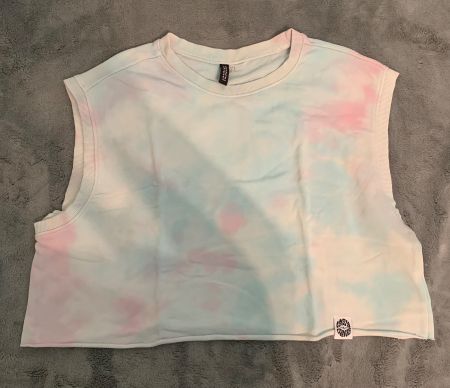 H&M Crop Sweater im Tie-Dye-Look Gr. M - luftig