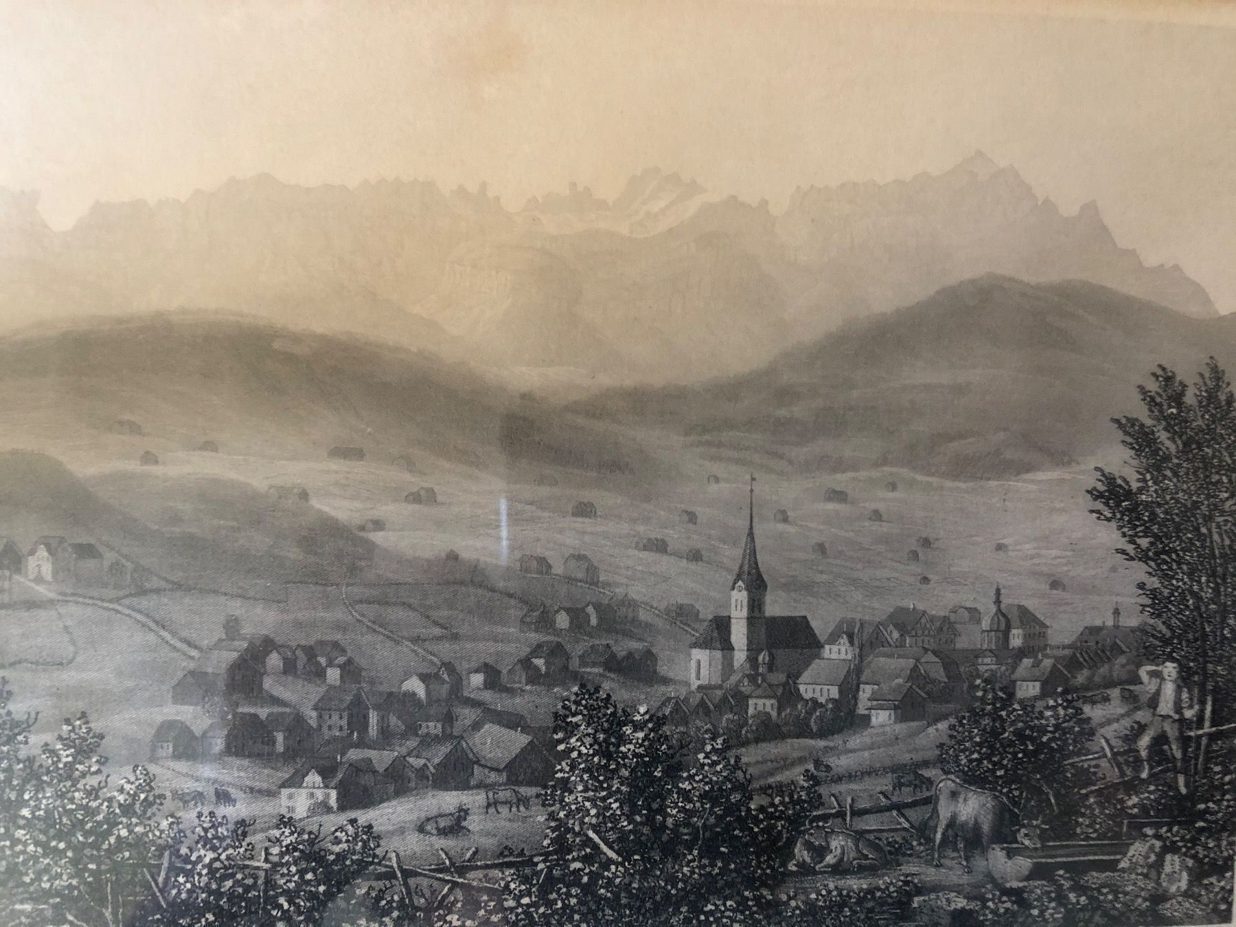 Foto & Immagini: RÜDISÜHLI.GAIS.Wunderschöne Aquatinta. – Usato da Wald ZH venduto da mlnt 2