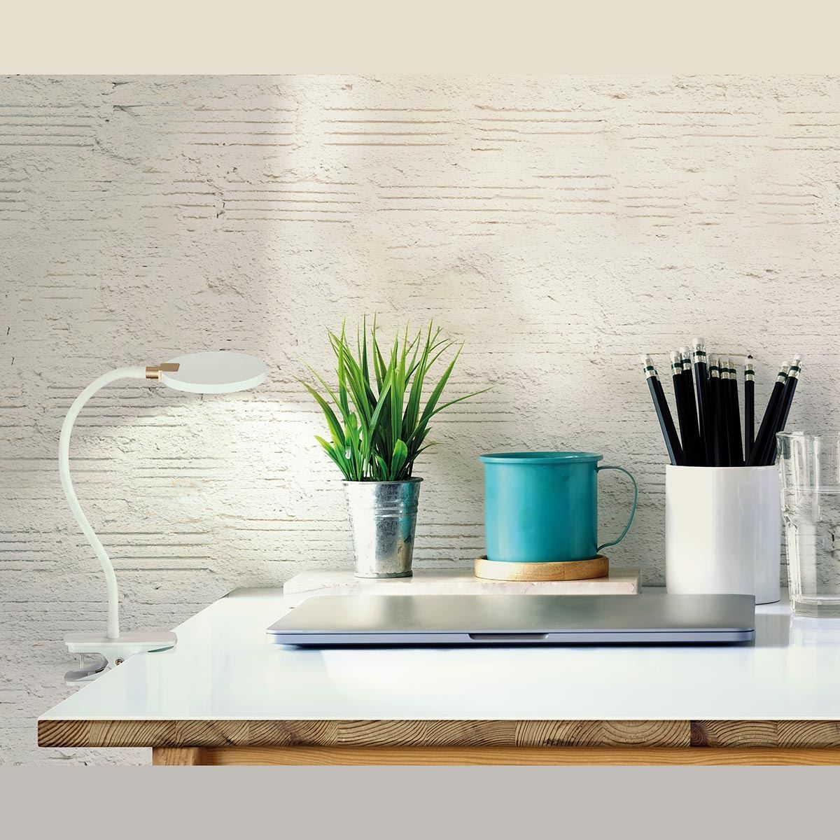 Lampade: LED Klemmleuchte, Weiss, 35 cm Höhe – Nuovo (secondo la descrizione) da Kreuzlingen venduto da Smart-Light 1