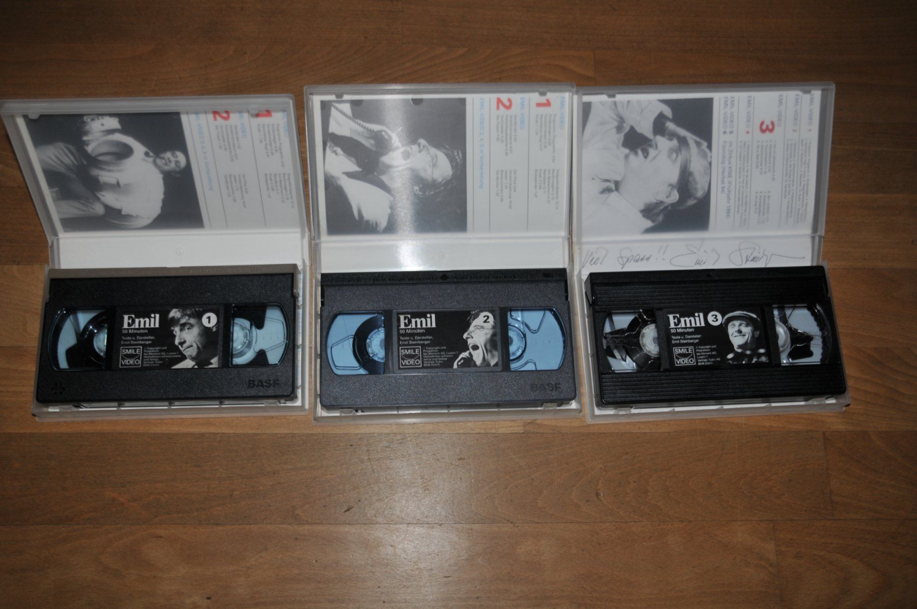 Tutti i VHS: VHS, Emil Steinberger - Videokassetten - 3 Stk – Usato da Winterthur venduto da Schwestere 2
