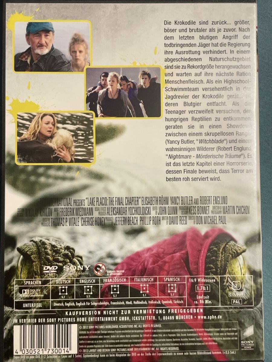 Alle DVDs: Lake Placid 4   (2012) – Gebraucht aus Waldenburg von Mimily33 1