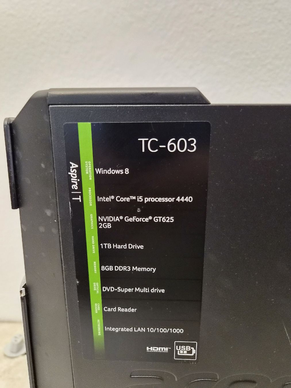 Acer PC: PC ACER TC-603 i5, Nvidia Geforce, 8GB RAM – Usato da SCHAFFHAUSEN venduto da Atami99 3