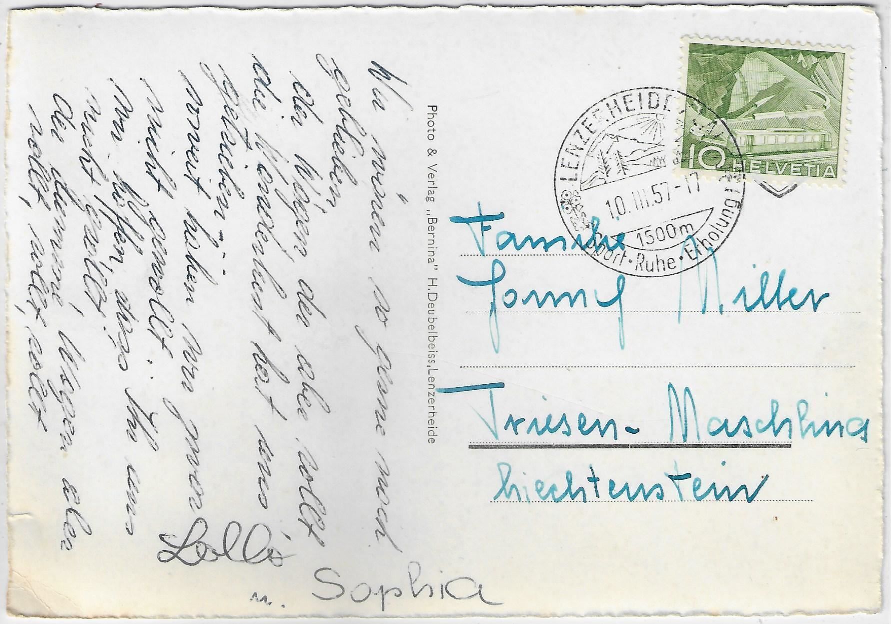 Cartes postales: Lenzerheide am Heidbach im Winter – D'occasion à Ettingen par Kartenplanet 1