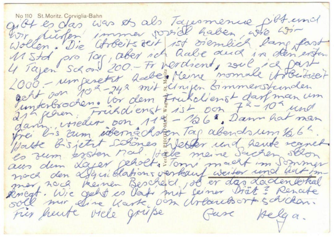 Cartoline postali: St. Moritz - Standseilbahn Corviglia – Usato da Binningen venduto da Mountainrider 1