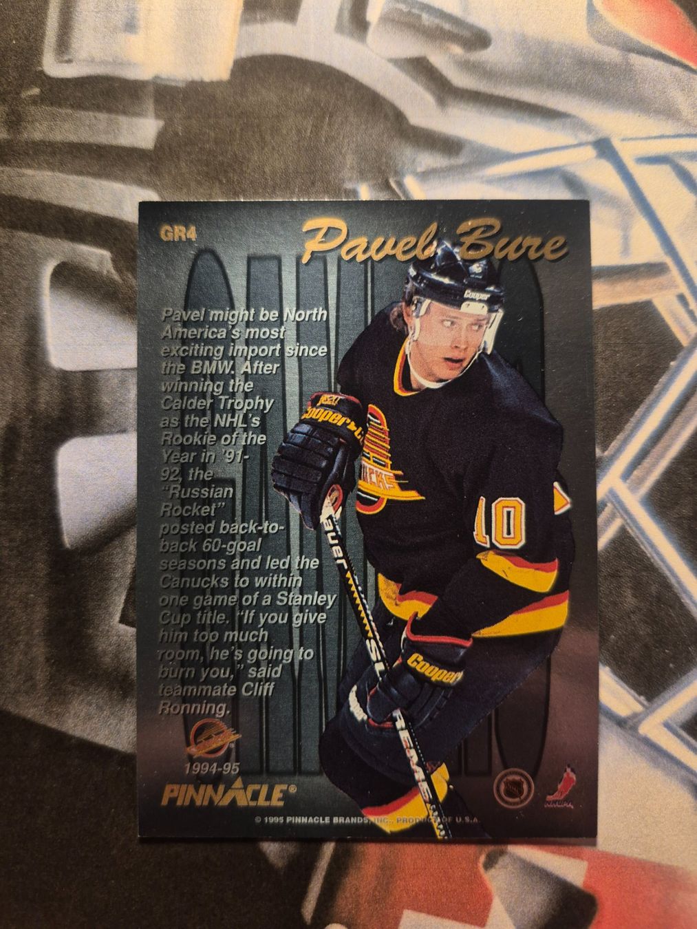 NHL Carte collezionabili: NHL Pavel Bure Vancouver Canucks – Usato da Treiten venduto da Sauber73 1