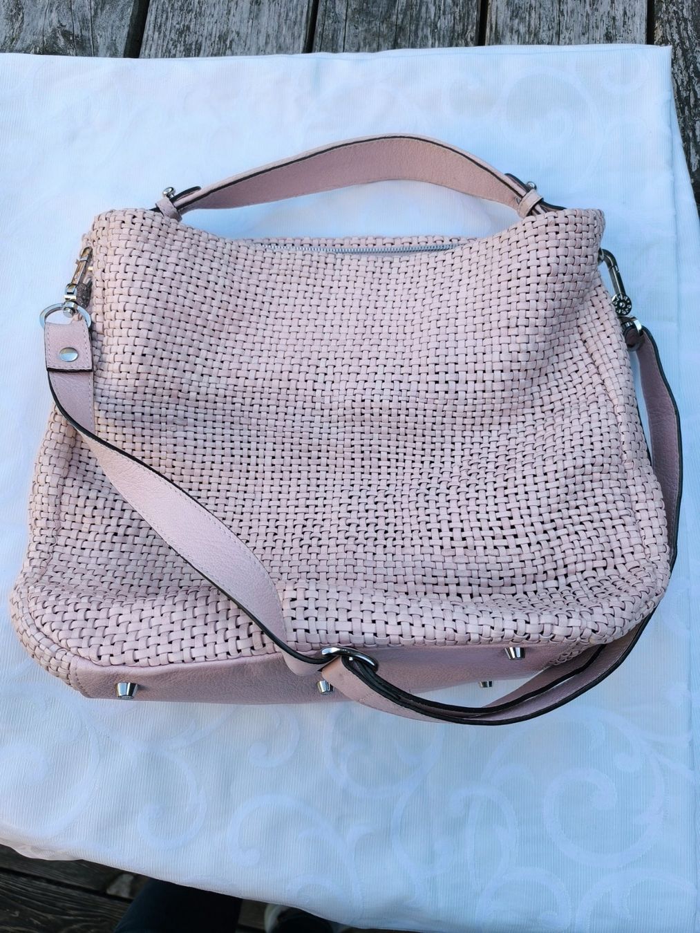 Abro Taschen für Damen: ABRO Tasche rosa geflochten – Gebraucht aus Schaffhausen von gab_v5qf 9