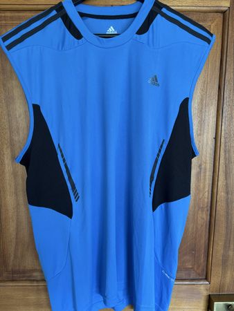 Adidas Climacool Sportshirt blau schwarz Grösse XL