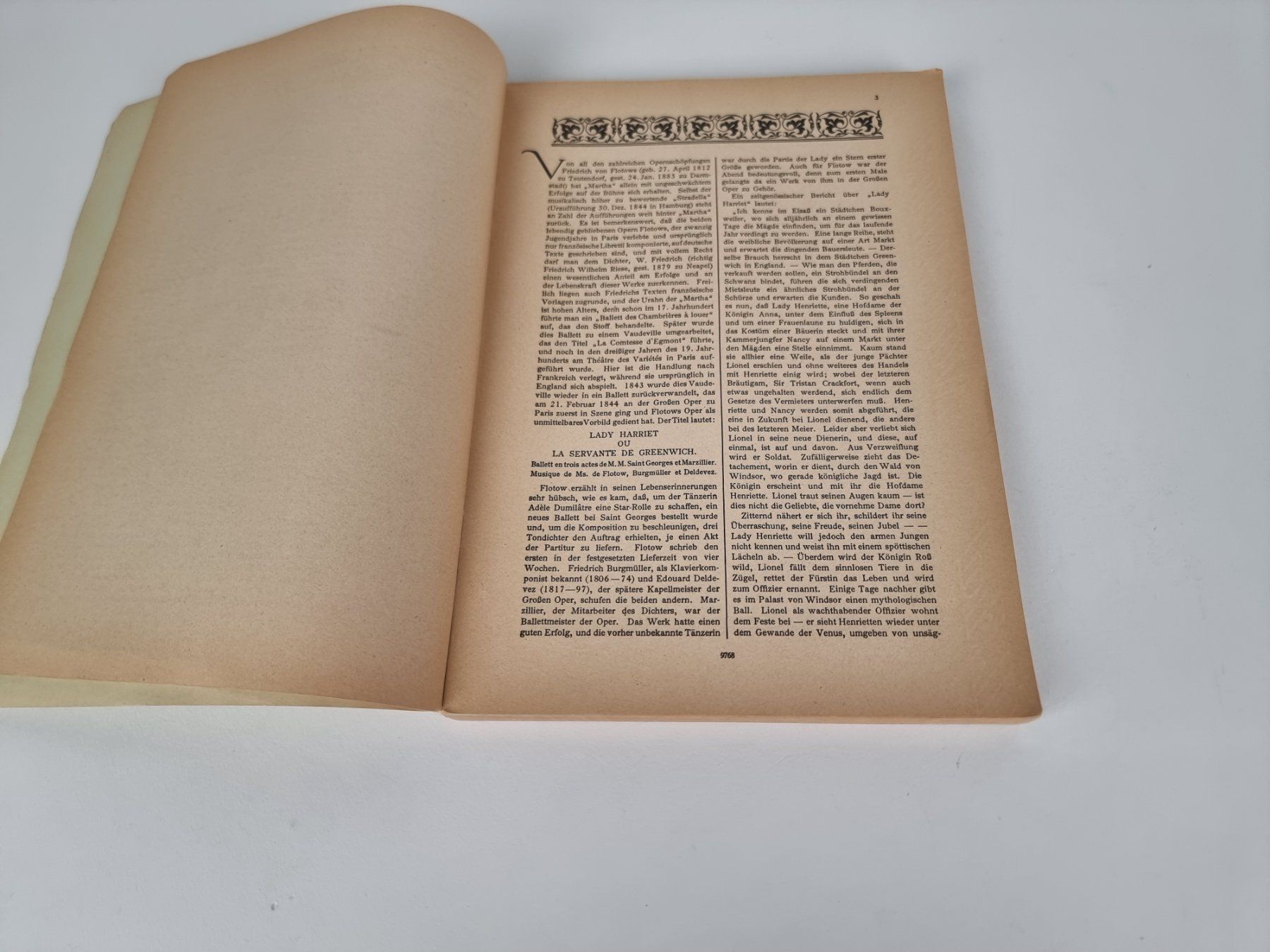 Livres: Notenheft "Martha" Flotow – D'occasion à Urtenen-Schönbühl par Restwert_Schoenbuehl 1