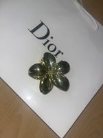  Blumen Haarklammer Gold neuwertig