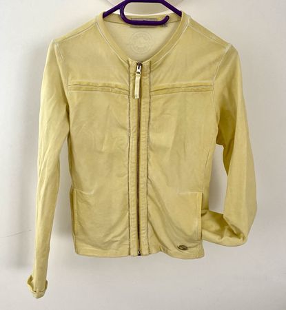 Etiqueta Negra Sportjacke / Sweatjacke Gelb Gr. S