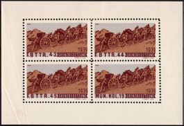 F.BTTR. 43 / 44 / 45 - ungebrauchter Soldatenmarken Block