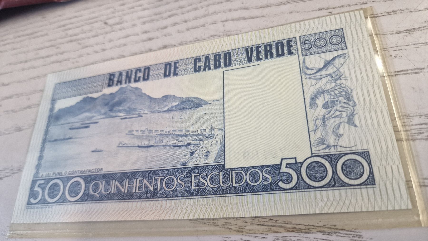 Banknoten: 500 Escudos Cabo Verde 1977 Banknote  – Neu und originalverpackt aus Herisau von Antiques.AR 1