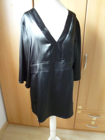 schwarze Asia-Look Bluse Gr. 42 / L