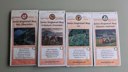 Swiss Singletrail Maps 4er Set Mountainbike Karten