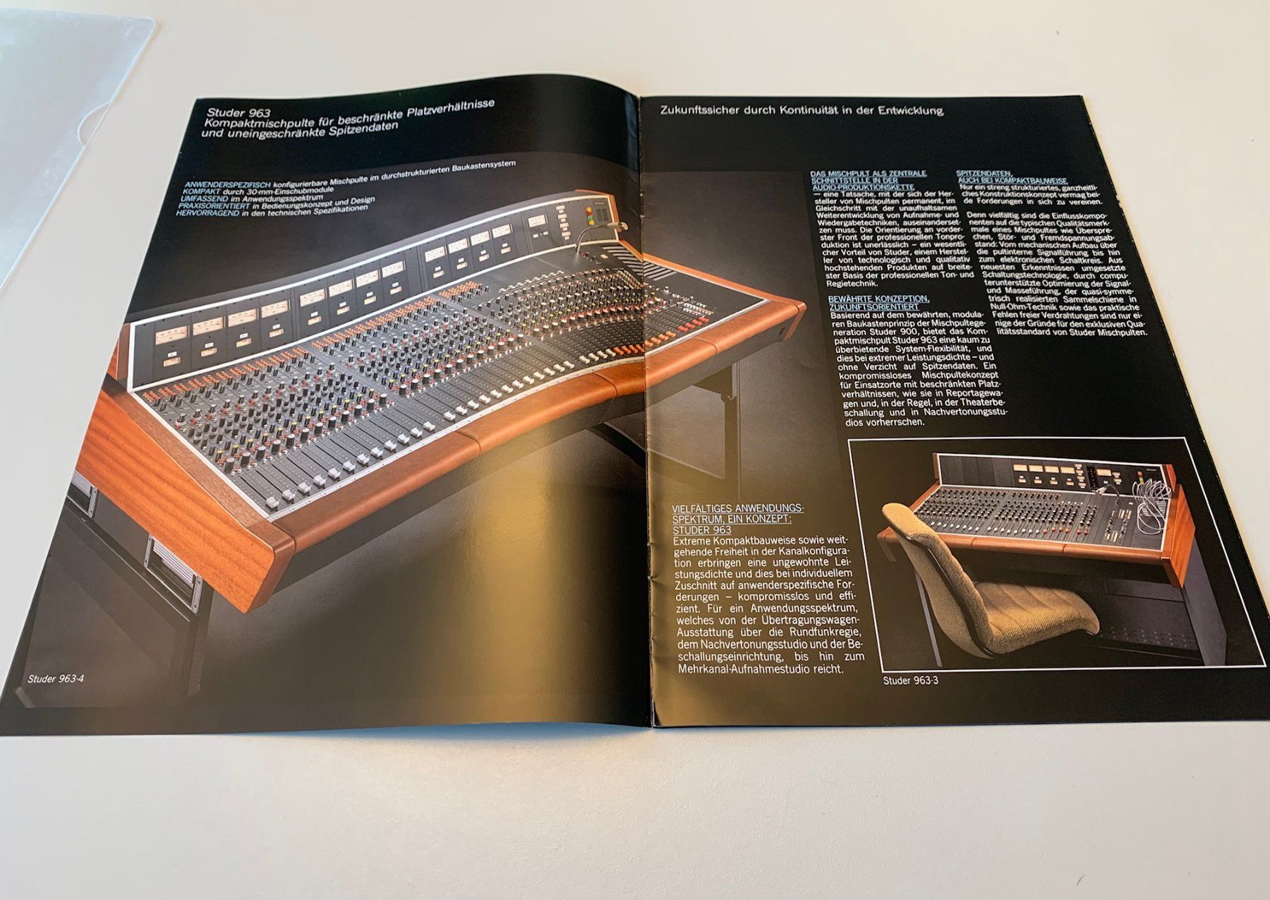 Dokumente: SELTEN ORIGINAL STUDER 963 PROFESSION. REGIETECHNIK KATALOG – Neu (gemäss Beschreibung) aus Seuzach von torensu 1