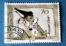 Nr. 1051 Pierrot spielt mit dem Faden GESTEMPELT 2002   