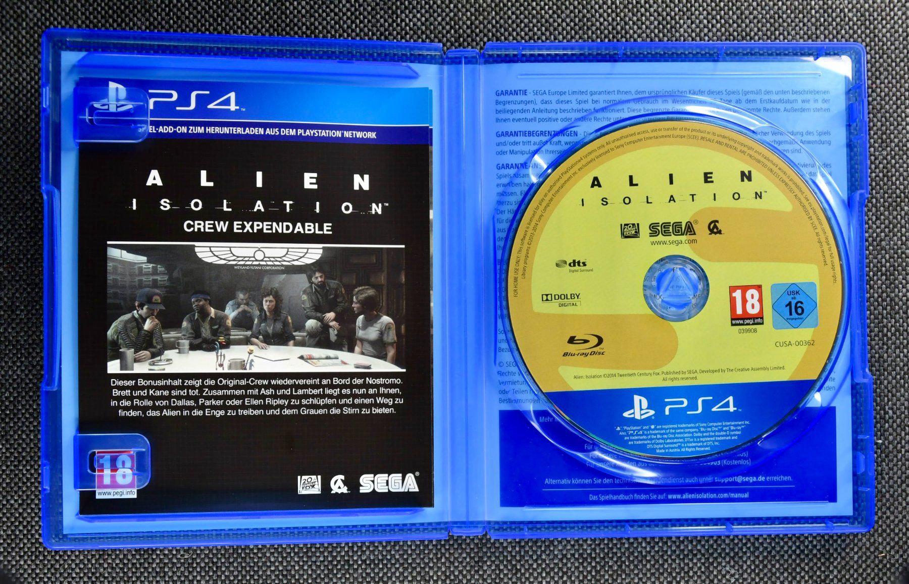Sony Spiele: Alien Isolation - Ripley Edition inkl. DLCs (PS4) – Gebraucht aus Rombach von  2