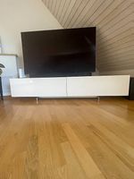 TV-Lowboard Weiss Hochglanz  220 cm  viel Stauraum