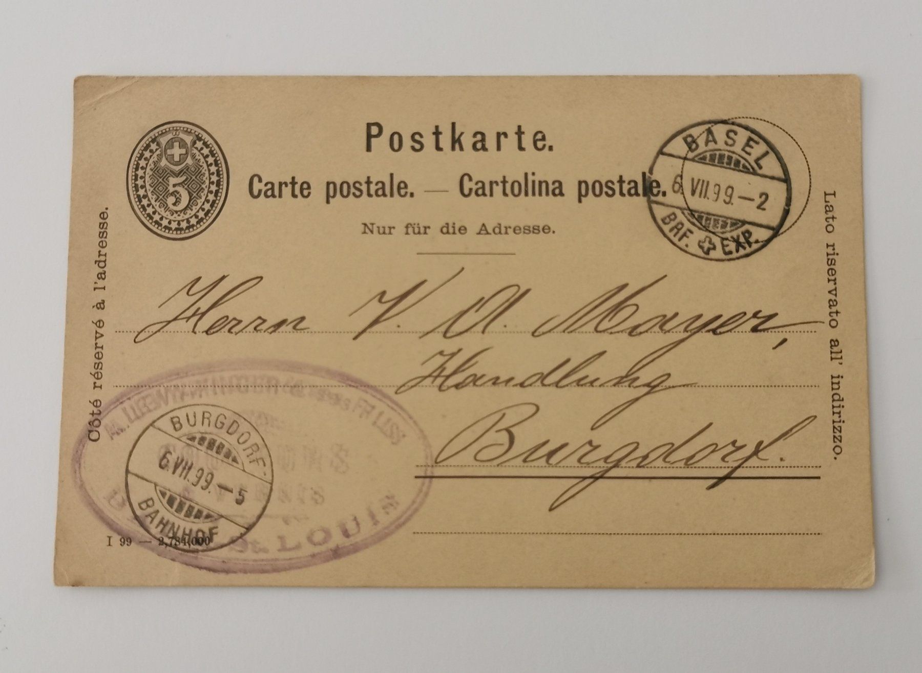 Tous les timbres: 1899 – D'occasion à Aadorf par Chnorli-Furz