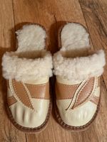 Lammfell Pantoffeln Schlappen Schuhe 37 Stickerei Finken