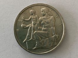 Pièce commémorative de 5 francs en argent