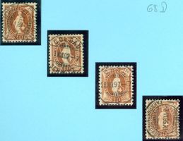 1897/1905 Schweiz Steh Helvetia