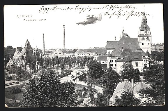 Photos & posters: Leipzig, Luftschiff Zeppelin über dem Z – D'occasion à Berlin par bartko-reher