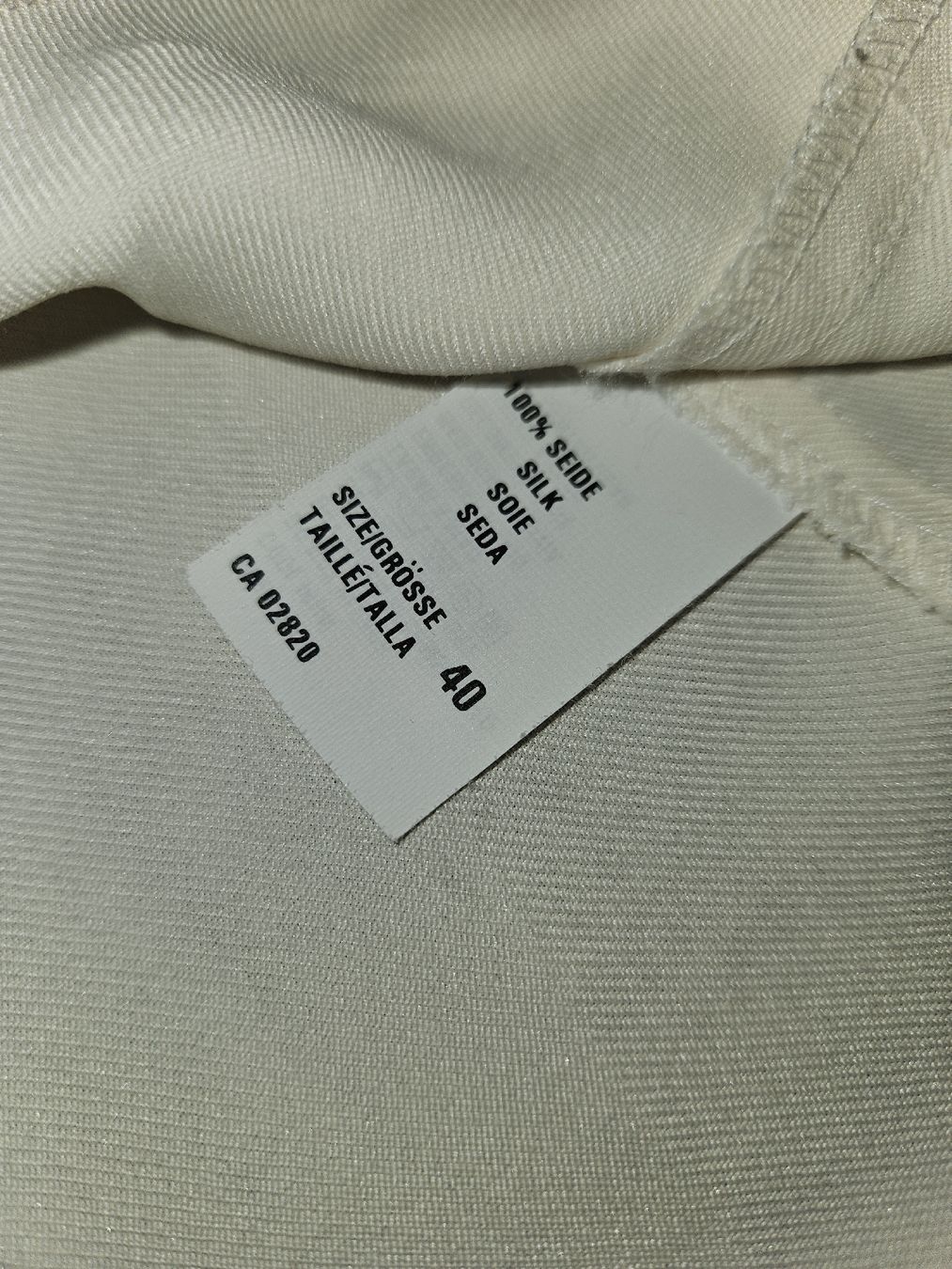 Camicette: Mondi Seidenbluse, Gr. 40, beige – Usato da Anwil venduto da tamoos 5