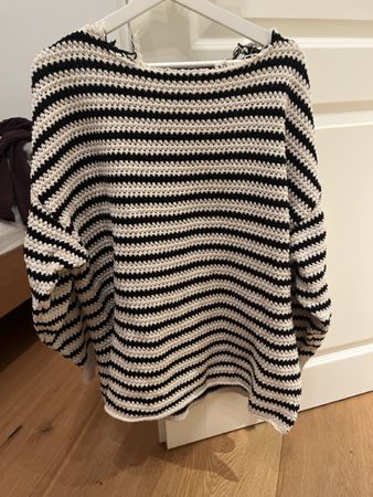 Zara Strickpullover, gestreift, Gr. XS (oversize)