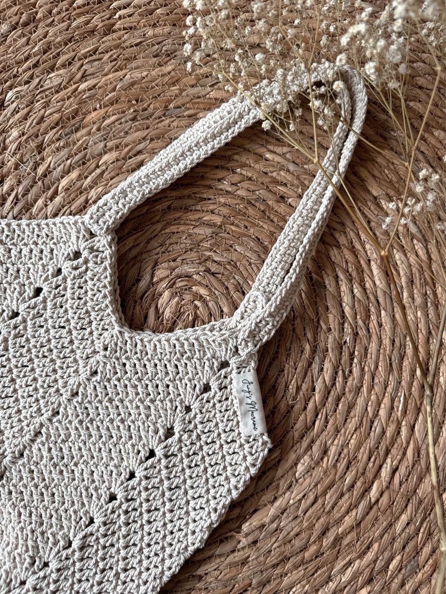 Borse: Handmade crocheted tote bag beige new – Nuovo (secondo la descrizione) da Lossy venduto da Jungs_Macrame 1