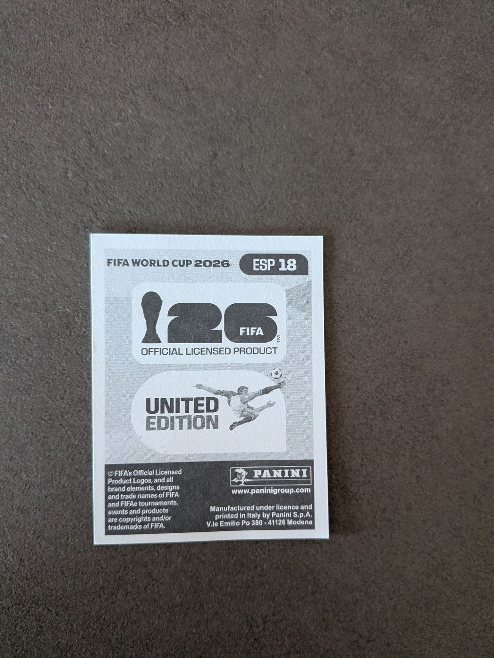 Panini Carte collezionabili: Panini Bild ESP 18 – Nuovo (secondo la descrizione) da Eschenbach SG venduto da SanFranciscoCalifornia 1