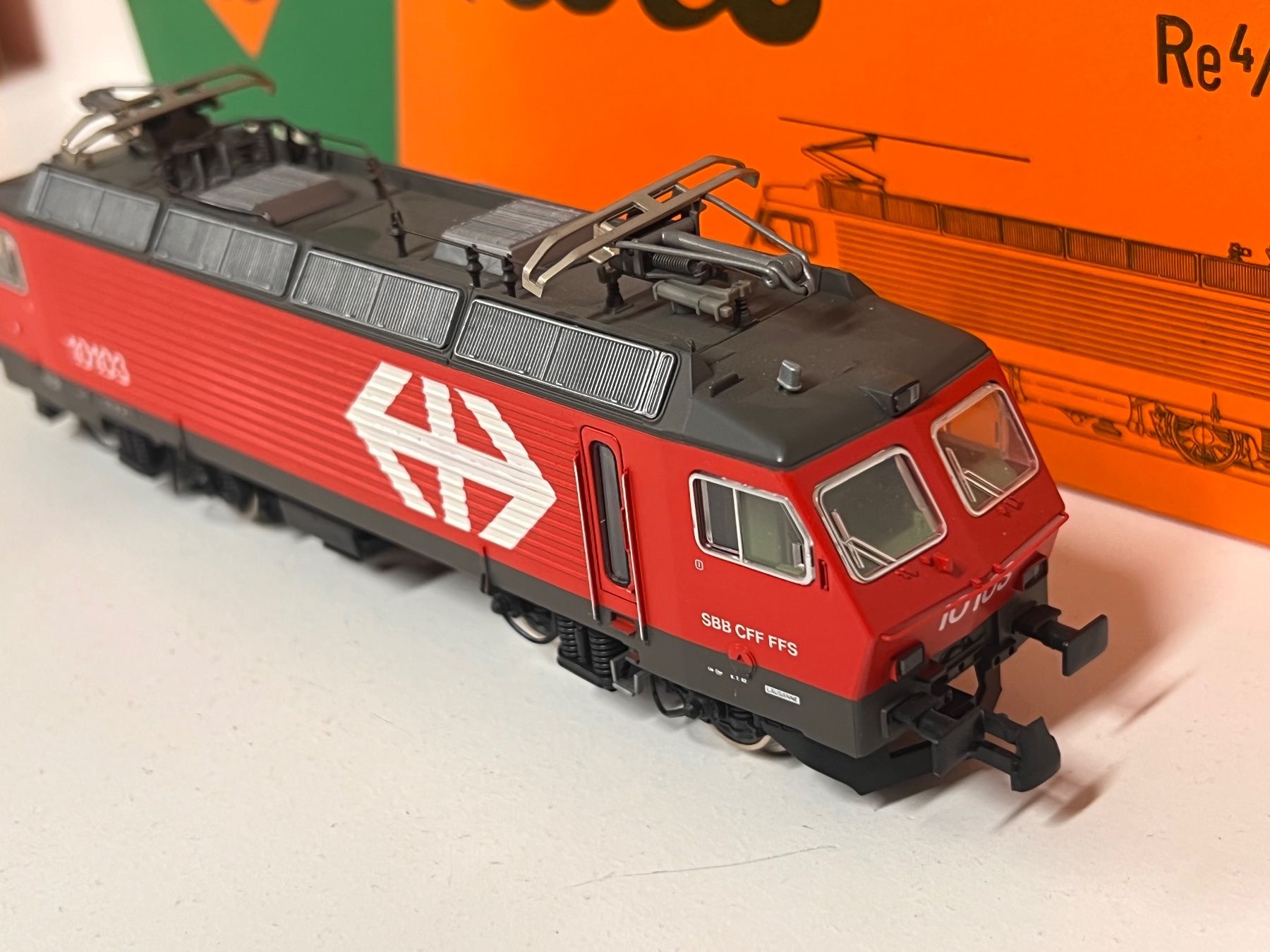 Roco Modellini di ferrovie: Roco SBB Re 4/4 10103 H0 AC Analog – Usato da Geroldswil venduto da TopTrain54 3