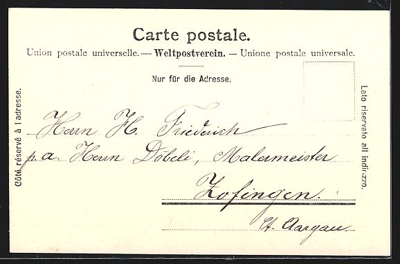 Cartoline postali: Rychigen, Schloss, Strassenpartien im Or – Usato da Berlin venduto da bartko-reher 1