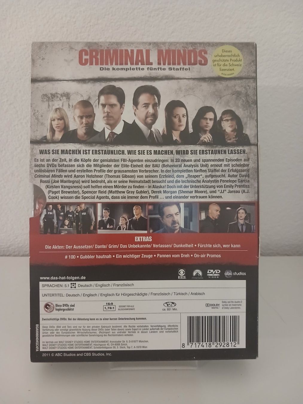 Alle DVDs: Criminal Minds-Staffel 5 – Gebraucht aus St. Margrethen SG von SamusAran 1
